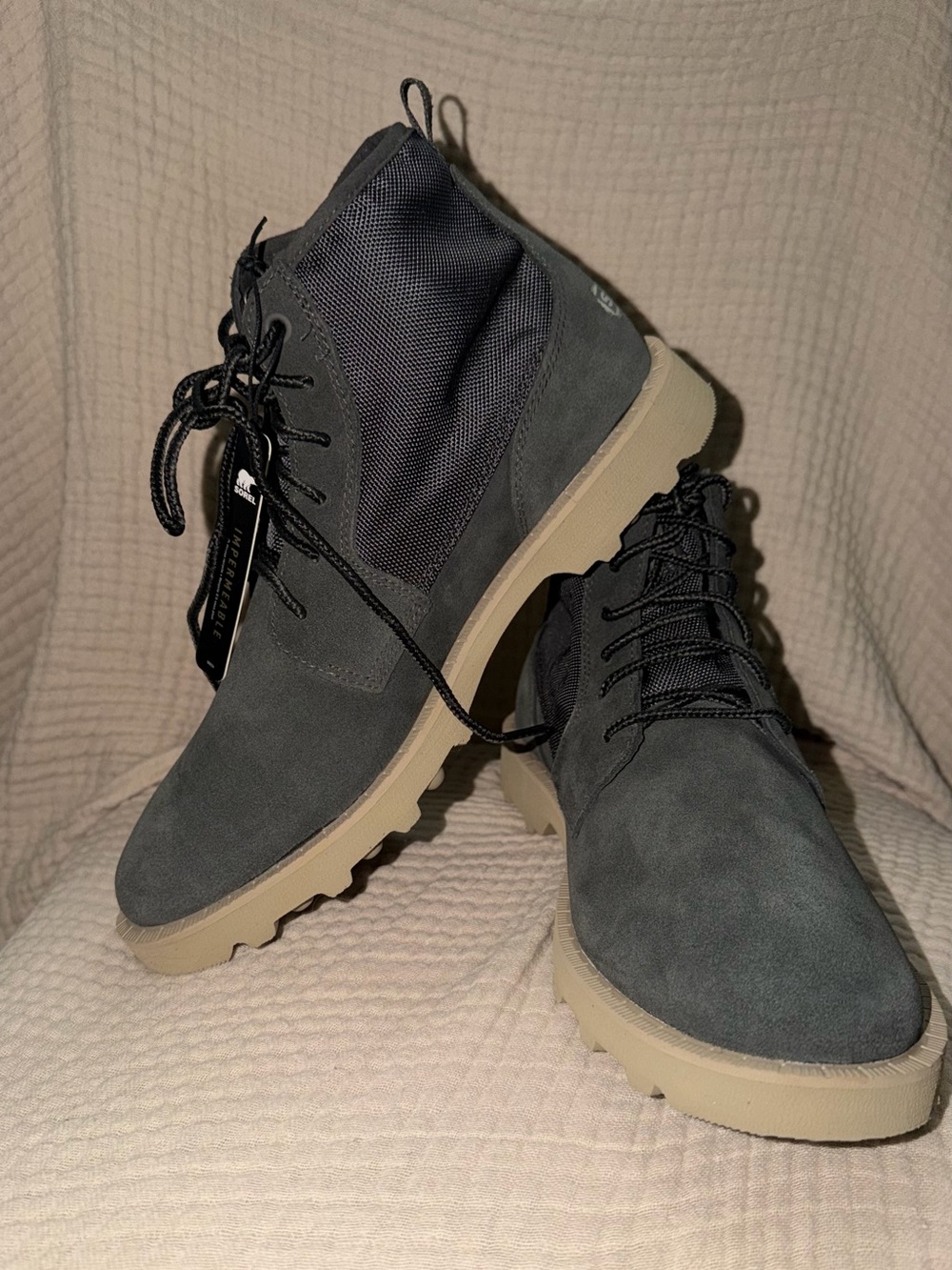 New Mens Sorel Boots Caribou On The Move Chukka Waterproof Boot Size 9.5